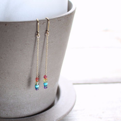 "Rainbow Gems Pierce & Earring" 3枚目の画像