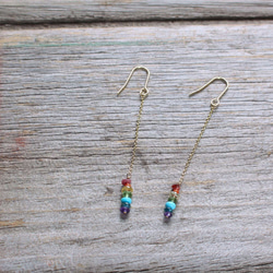 "Rainbow Gems Pierce & Earring" 4枚目の画像