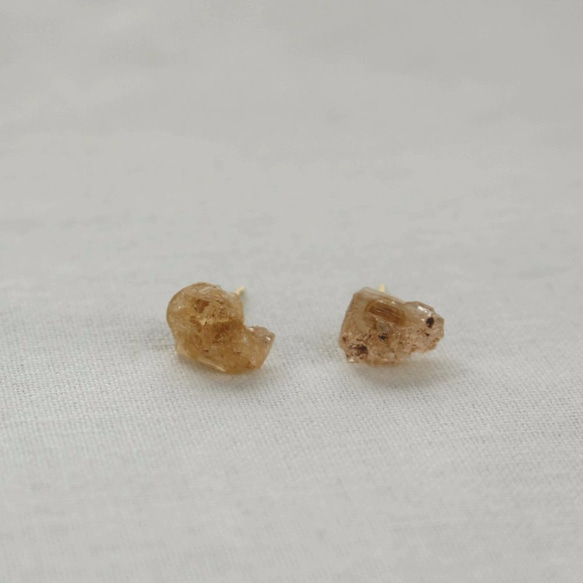 Rough Rock Imperial Topaz Stud Pierce 4枚目の画像