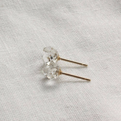 HerkimerDiamond Stud Pierce w/ 14KGF 3枚目の画像