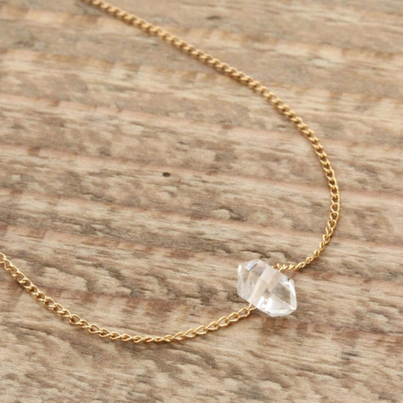 Herkimer Diamond Bracelet ハーキマーダイヤモンドのブレスレット　 1枚目の画像