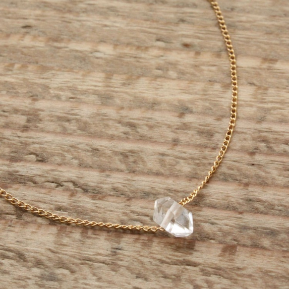 Herkimer Diamond Bracelet ハーキマーダイヤモンドのブレスレット　 2枚目の画像