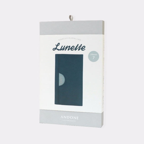 【在庫処分セール】三つ折りタイプ　手帳型iPhoneケース リュネットグリーン 5枚目の画像