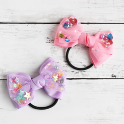 送料込み【キッズ】涼し気!!マーメイドなリボン ヘアゴム yfleur 通販