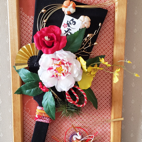 Creema限定) 羽子板お正月飾り(一点物） [お正月ハンドメイド2020