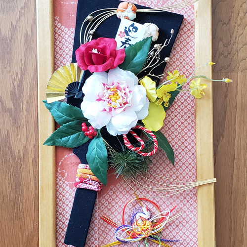 Creema限定) 羽子板お正月飾り(一点物） [お正月ハンドメイド2020