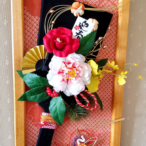 Creema限定) 羽子板お正月飾り(一点物） [お正月ハンドメイド2020