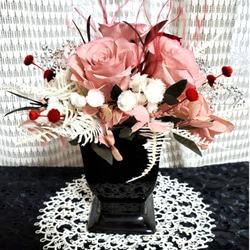 胡蝶蘭♡ピンク♡鉢植え♡アメリカンフラワー♡ディップアート アート