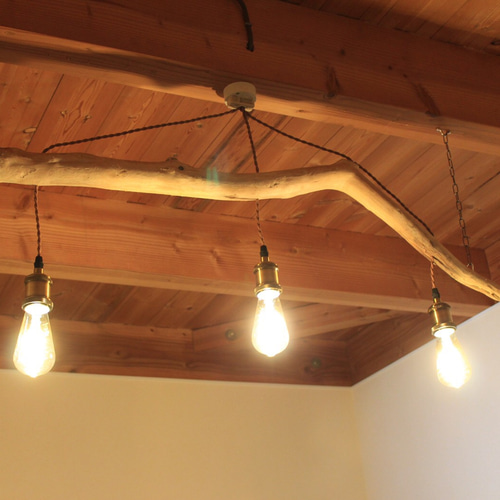 NO.L281 流木 6灯ペンダントライト エジソン電球6個付きリビングルームに NO.L281 流木 6灯ペンダントライト エジソン電球6個付きリビングルーム