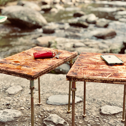 OSB サイドテーブル 男前 アウトドア キャンプ サイドテーブル tree's