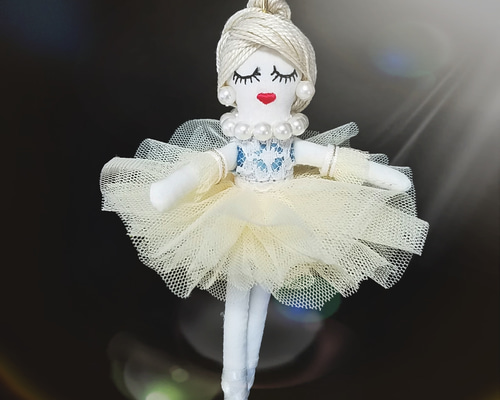 ヘアアクセサリー　ドール　バレリーナチュチュ　レースフリル　ルルベ　チュール ヘアアクセサリー ドール バレリーナチュチュ レースフリル ルルベ