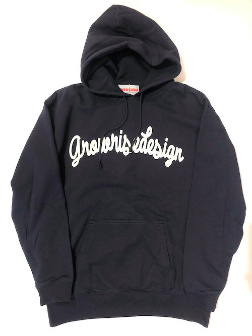 GROW RISE DESIGN　スウェット プルオーバー パーカ（ネイビー）