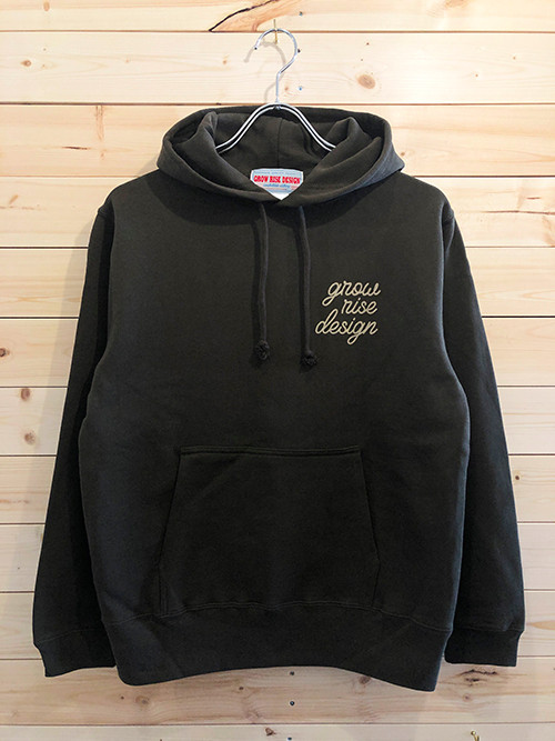 GROW RISE DESIGN　スウェット プルオーバー パーカ（カーキ）