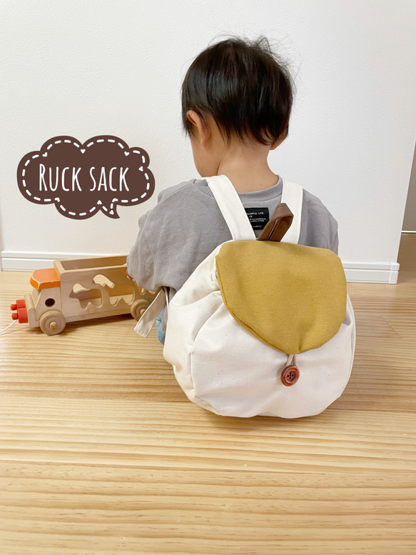 ★再販100超★【名入れ可能】一升餅背負いや出産祝いに♩長く使える本革使いのベビーキッズリュック 2枚目の画像