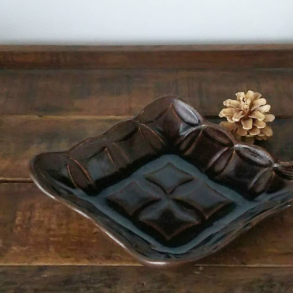 綾series／綾果深皿(chocolate) 5枚目の画像