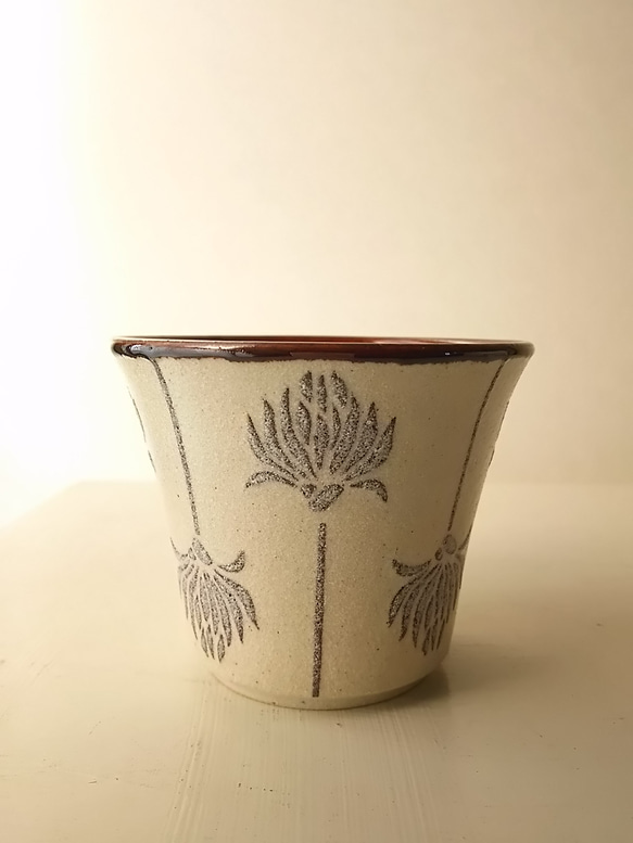 陶小町series/フリーカップ(野花B)～秋冬製作～ 1枚目の画像