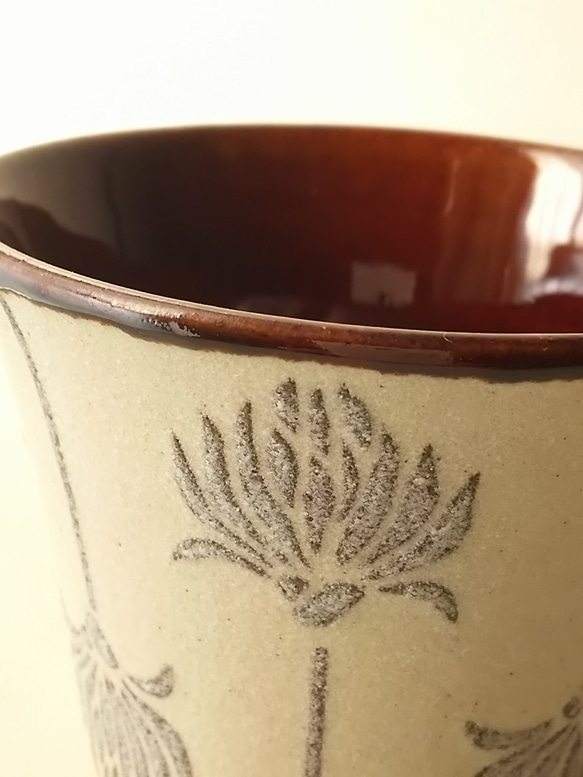 陶小町series/フリーカップ(野花B)～秋冬製作～ 2枚目の画像
