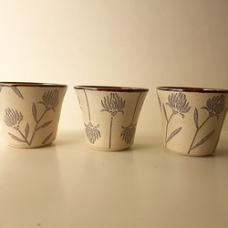陶小町series/フリーカップ(野花B)～秋冬製作～ 5枚目の画像