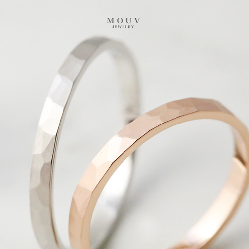 つや消し鎚目003 [シルバーリング][結婚指輪][ペアリング][単品購入可