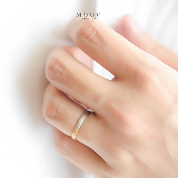 兩色組合磨砂戒指【結婚戒指】【配對】【可單品購買】《免運費》 第10張的照片