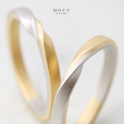 雙色 Mevius 戒指【結婚戒指】【配對】【可單購】《免運費》 第1張的照片