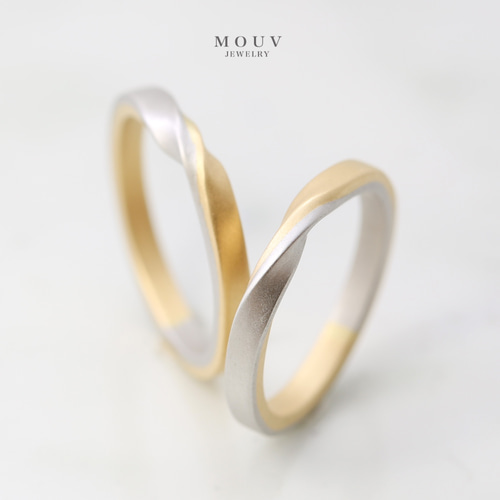 2色メビウス002 [結婚指輪][ペアリング][単品購入可] 《送料無料