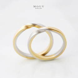 2色メビウス002　[結婚指輪][ペアリング][単品購入可] 《送料無料》 3枚目の画像