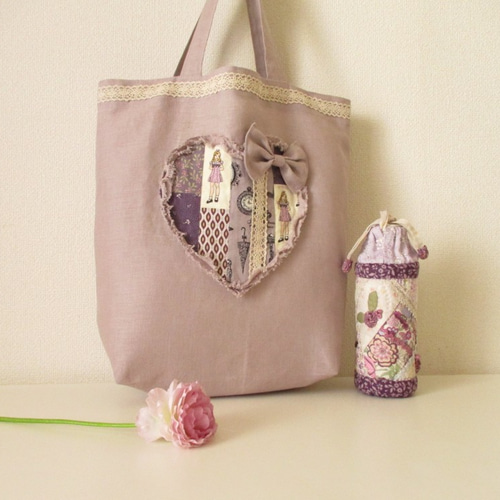 ハンドメイド　パッチワーク　手作り　バック　手提げ　ピンク　べっこう ハンドメイド パッチワーク 手作り バック 手提げ ピンク べっこう