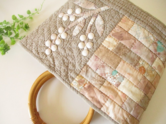 ハンドメイド パッチワーク キルト ベッドカバー フラワー
