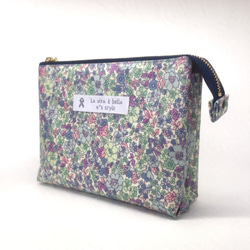 18cm ファスナー ポーチ Flower - AOIENOKI'S GALLERY | minne