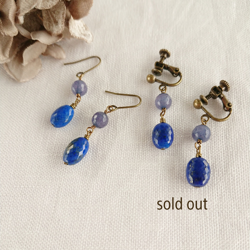 ちか様専用☺︎ 1点作品☆ 希少石 宝石質ルビーピアス イヤリングに