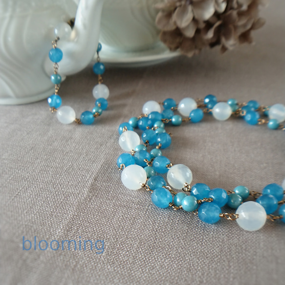 天然石ネックレスブレスレットセット