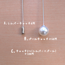 1セット限定♪ギフトセット　ヘアクリップ　ブローチ　コットンパールサージカルピアス 6枚目の画像