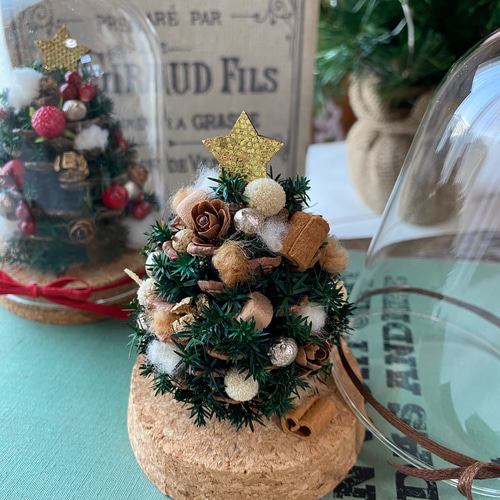 松ぼっくりツリーinガラスドーム その他インテリア雑貨 le repos d'un