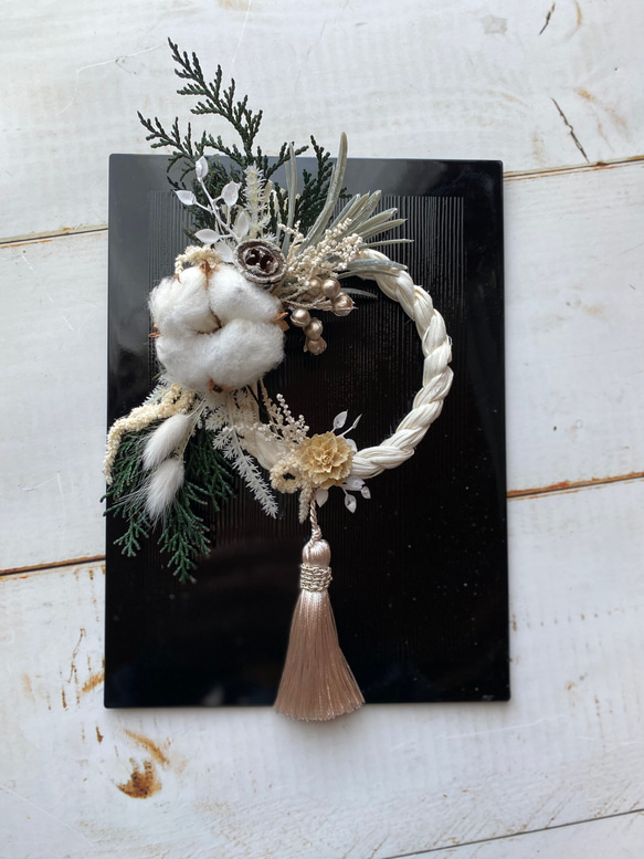 クリスマスやお正月に♡小さな ２点セット クリスマス・お正月兼用飾り しめ縄・しめ飾り le repos d'un ange