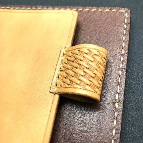 システム手帳ペンホルダーリフィル　イタリアンレザー　ハンドメイド システム手帳用 ペンホルダー リフィル 革 イタリアンレザー【4