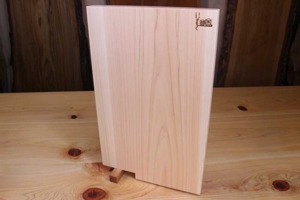 ヒノキのまな板スタンド付き  "チェリー"