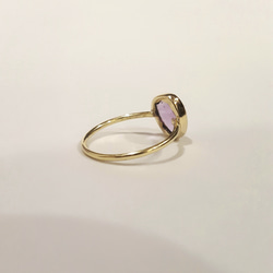 ◆1点もの◆・amethyst・tubu ring・rose cut・brass・ 4枚目の画像