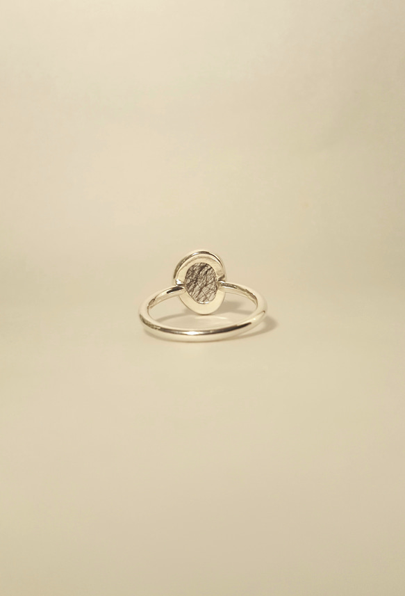 ◆1点もの◆・tourmaline quartz・tubu ring ・silver・ 5枚目の画像