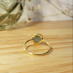 ◆1点もの◆・Grandidierite・tubu ring ・brass・ 5枚目の画像