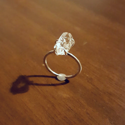 ◆再販◆受注制作◆ ハーキマー ダイアモンド・・grain ring・・silver・・L size・・ 3枚目の画像