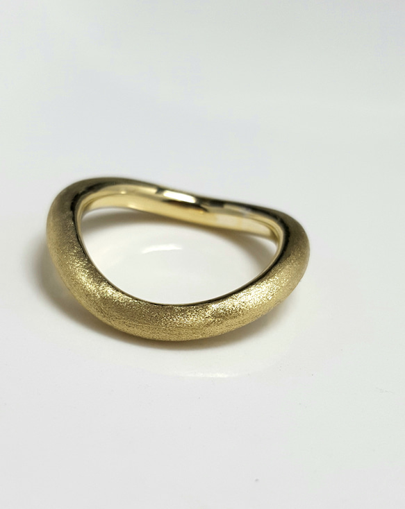 ◆受注制作◆ ＊ kyoku-sen ＊ ring ＊ zara-zara ＊ brass ＊ 4枚目の画像