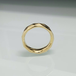 ◆受注制作◆ ＊ faceted ring ＊ tuya ＊ brass ＊ 4枚目の画像