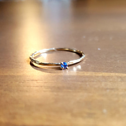 ◆受注制作◆ sapphire ＊ antique ＊ ring ＊ K18YG ＊ 3枚目の画像