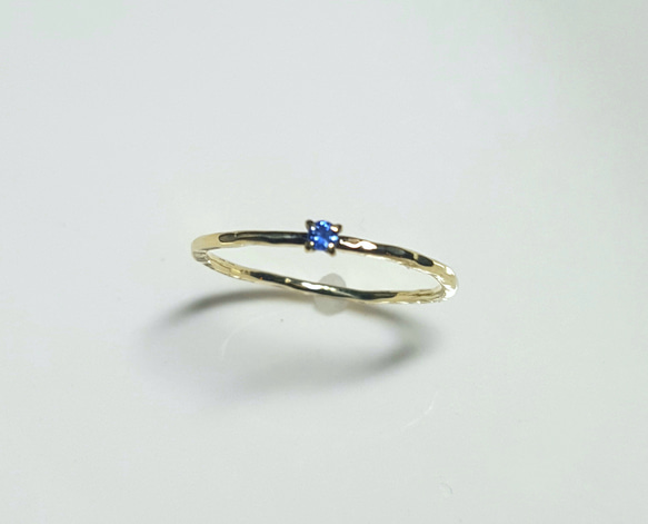 ◆受注制作◆ sapphire ＊ antique ＊ ring ＊ K18YG ＊ 4枚目の画像