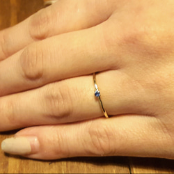 ◆受注制作◆ sapphire ＊ antique ＊ ring ＊ K18YG ＊ 6枚目の画像