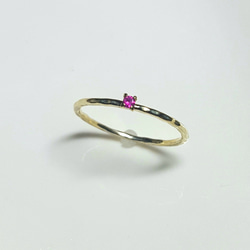 ◆受注制作◆ ruby ＊ antique ＊ ring ＊ K18YG ＊ 3枚目の画像