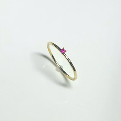 ◆受注制作◆ ruby ＊ antique ＊ ring ＊ K18YG ＊ 4枚目の画像