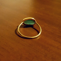 ◆1点もの◆hukurin ring・・green onyx・・brass・・ 4枚目の画像