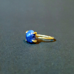 ◆受注制作◆ sodalite・・grain ring・・brass・・ 2枚目の画像